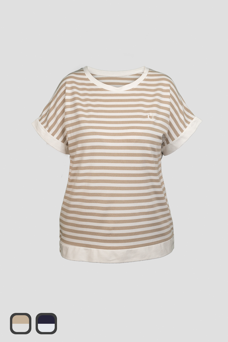 Camiseta rayas WOP   Mujer